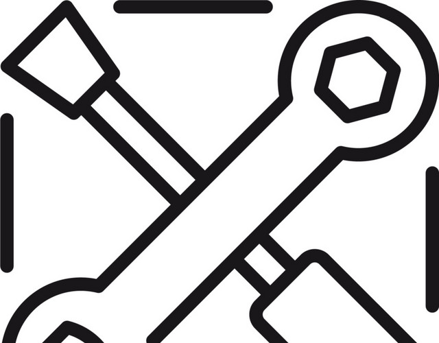 简约线条工具图标矢量素材