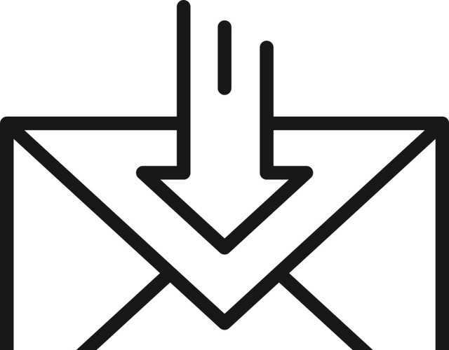简约线条信件图标矢量素材
