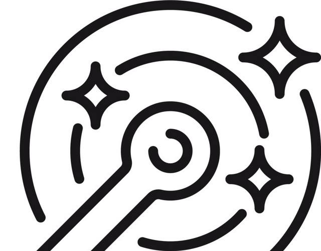 手绘闪亮棒棒糖图标