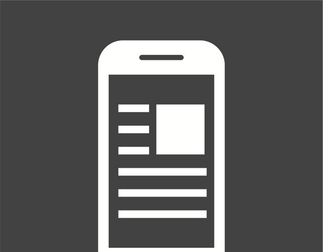 白色手绘手机图标