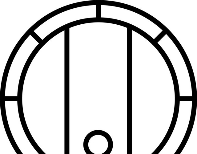 黑色井盖图标