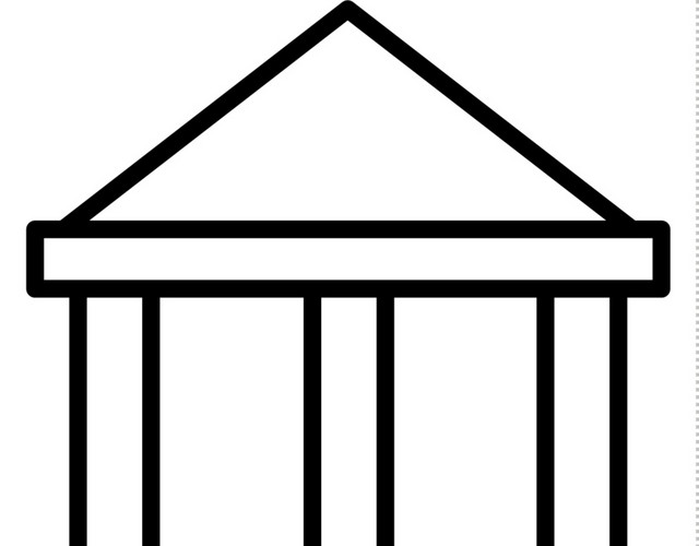 黑色手绘房子图标