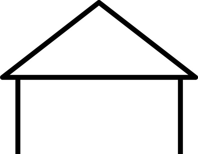 黑色小屋子图标