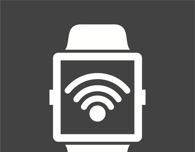 黑白信号智能手表图标