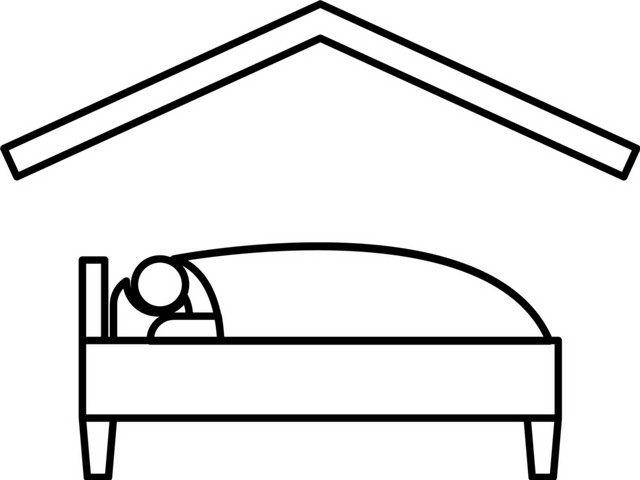 黑白居家图标