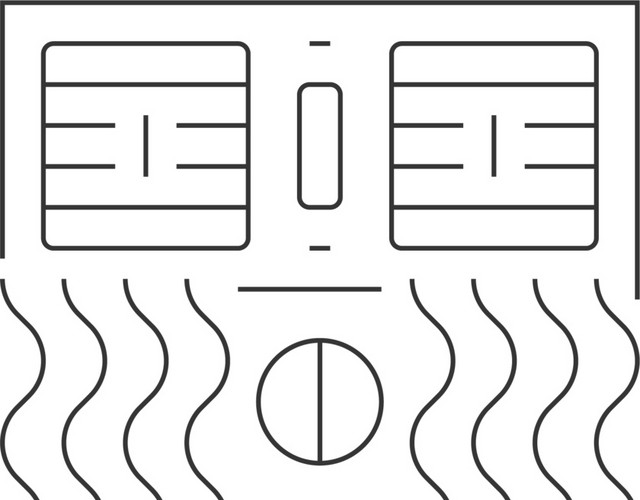 手绘卡通汽车空调素材