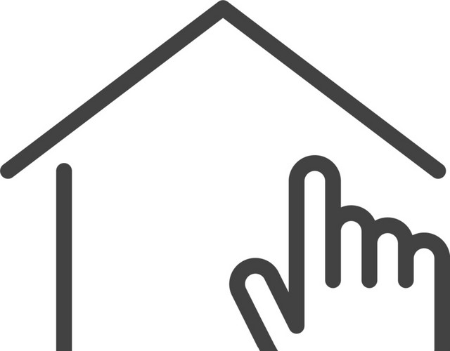 黑白点击商务图标