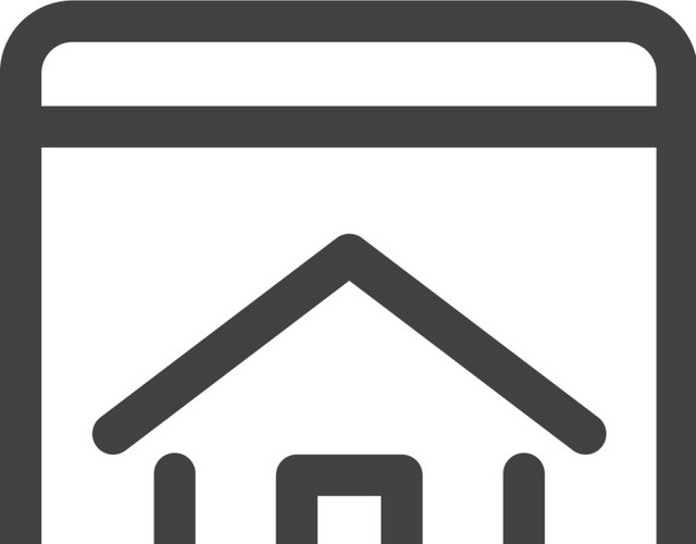 黑白平板电脑商务图标