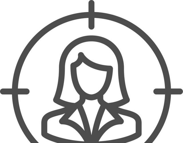 手绘卡通锁定目标素材