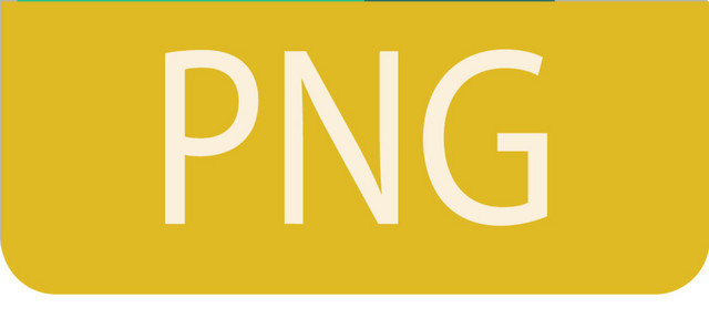 方形折角PNG文件格式图标