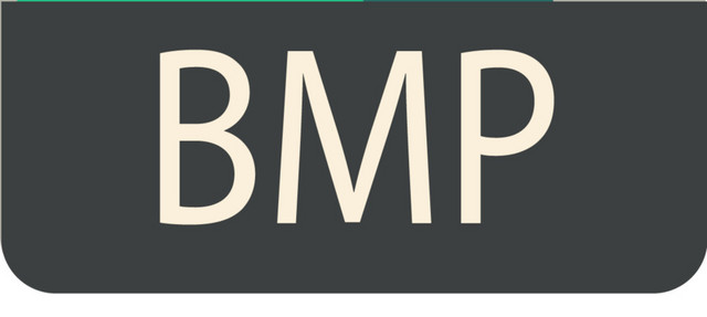 方形折角BMP文件格式图标