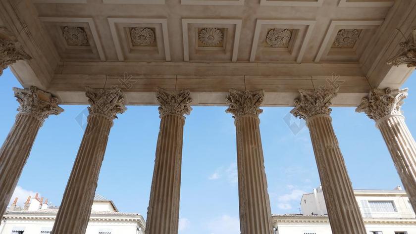 科林斯 列 MAISON 事业 尼姆 罗马 古代 寺 资本