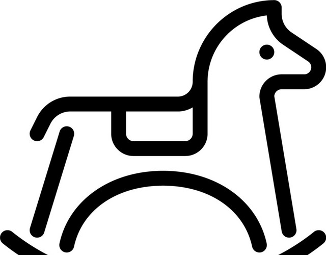 简约简笔画婴儿时期图标素材
