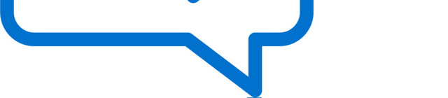 蓝色简约线条聊天视频播放图标免抠素材