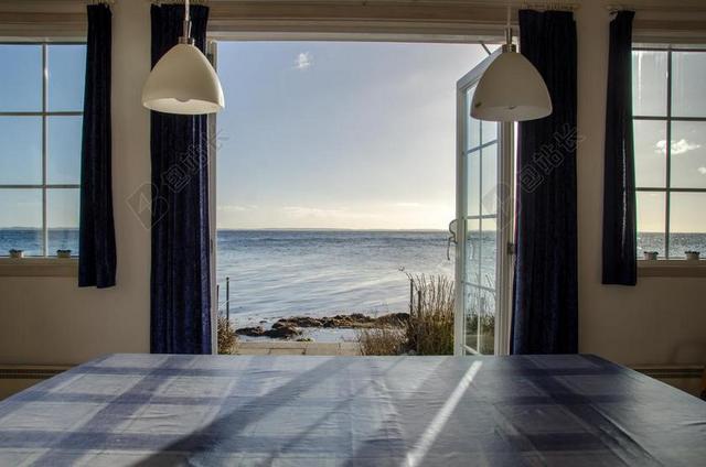 海滩 视图 秋天 HDR 海 茅屋