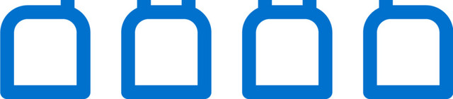 蓝色简约线条演讲台图标免抠素材