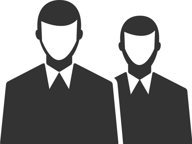 黑色简约商务负责人图标免抠素材