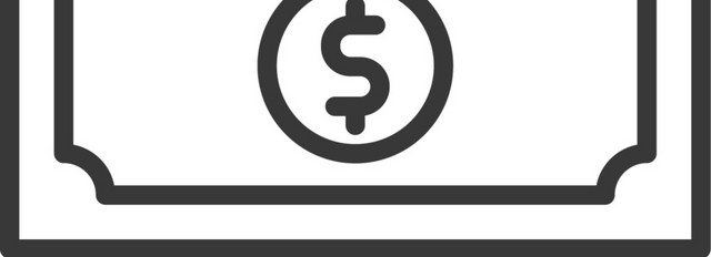 黑色简约线条资金上涨图标免抠素材