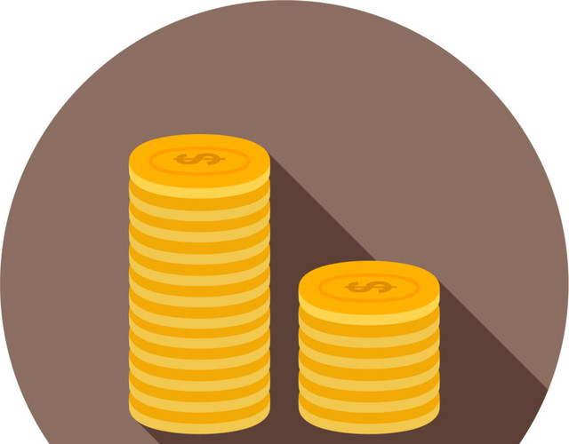 彩色卡通金钱图标免抠素材
