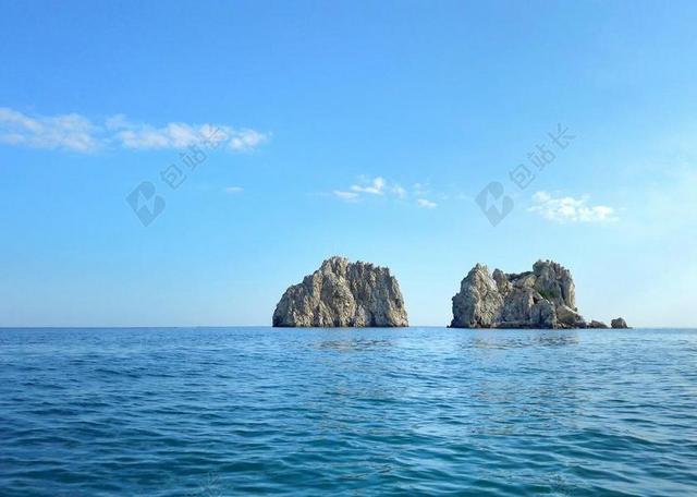 摄影唯美海上岛屿背景图片