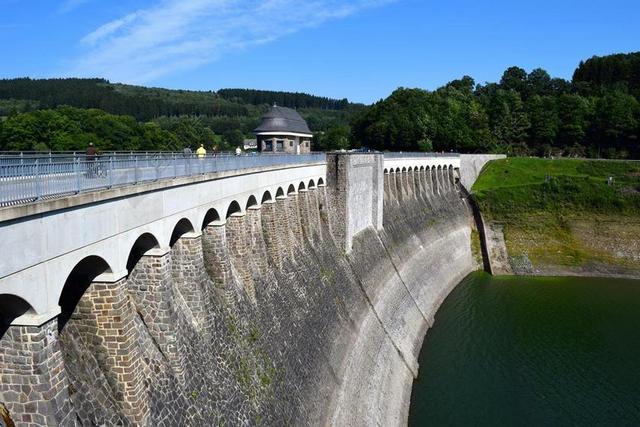 坝 水库 建设 水 架构 LISTERTALSPERRE
