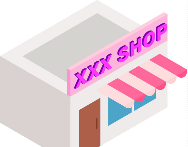 卡通成人用品店铺素材