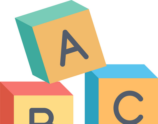 卡通ABC图标素材
