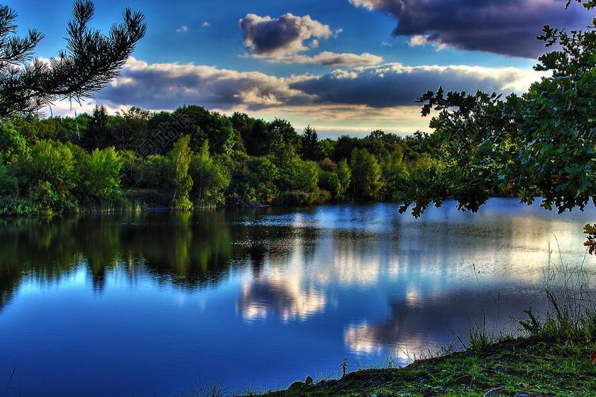 HDR 性质 景观 天空 云 心情 HDR 图像 树木 森林