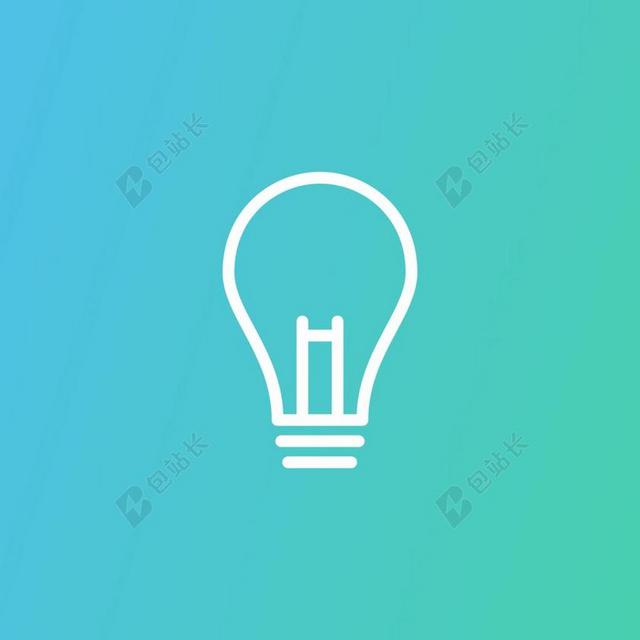 姑姑家你越灵感灯泡背景图片
