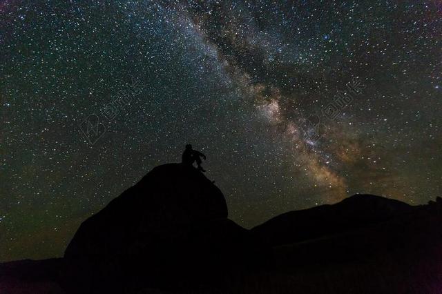 银河 岩 夜 景观 侧影 天空 星星 宇宙 户外 地质学