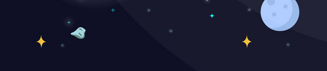 彩色卡通星球插画素材