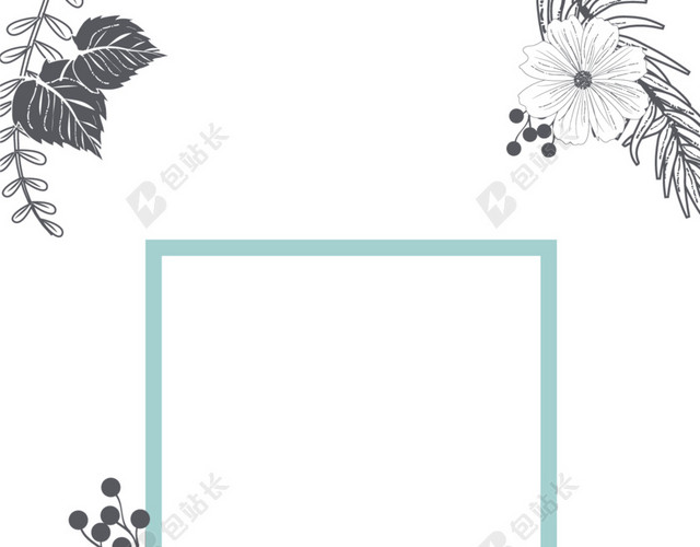 手绘婚礼海报背景素材
