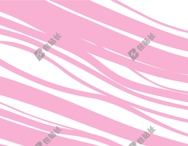 线条形彩带粉色曲线素材