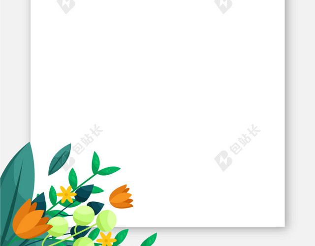 婚礼花卉海报背景素材