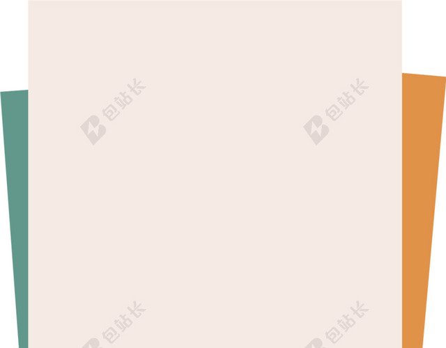 婚礼长方纯色海报背景素材