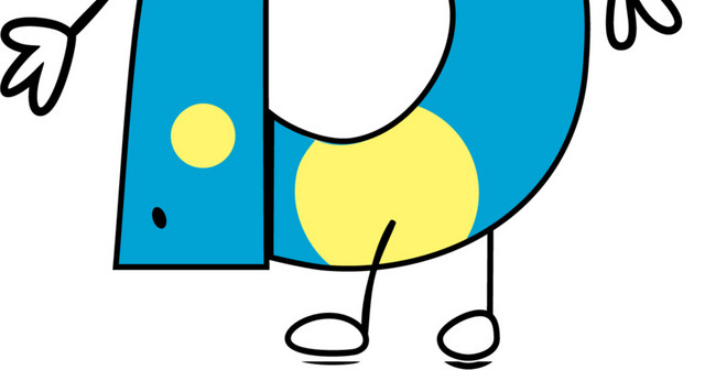 大眼字母B素材