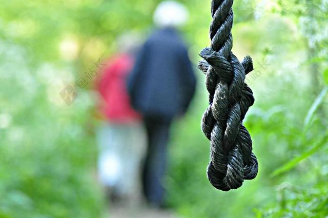 绳 绞索 死亡 抑郁 不快乐 绝望 寂寞 应力 挂 自杀