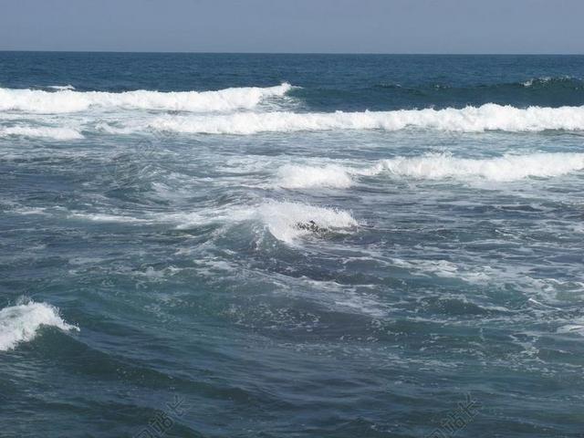 蓝色波浪海浪休闲娱乐观赏背景图片