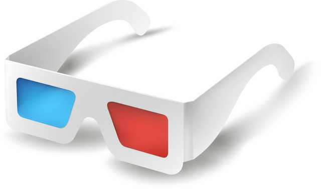 电影相关用品3D眼镜素材