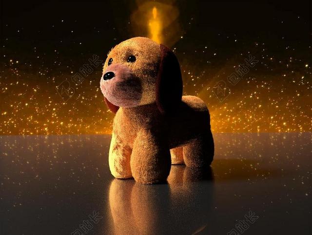 棕色狗宠物玩偶布娃娃背景图片