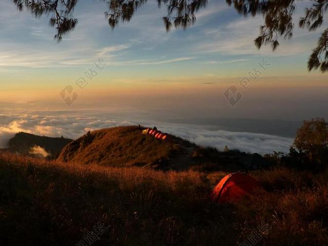 高户外自然景观日落景观背景图片
