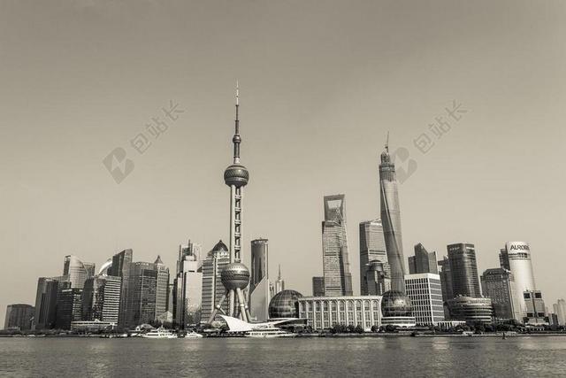 城市风景现代的上海高丽背景图片