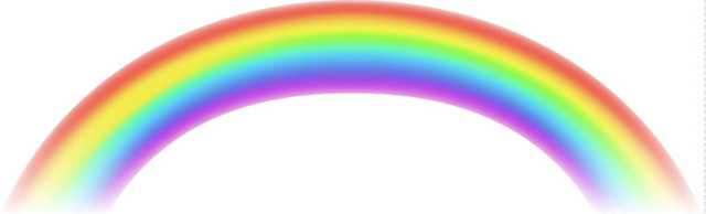 弧形彩虹矢量素材