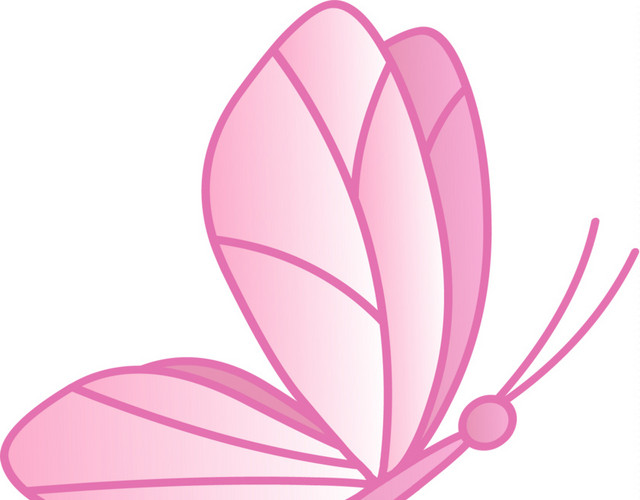 粉色蝴蝶插画