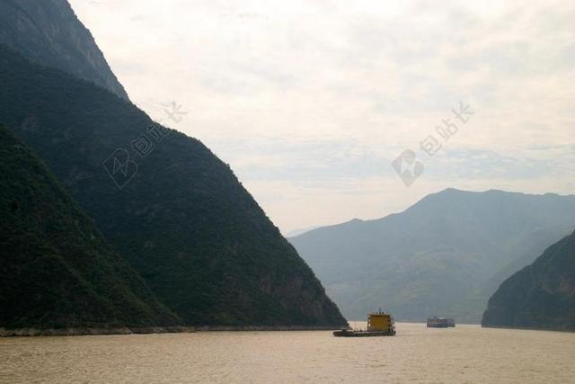 河 峡谷 岩 水 景观 山 桥 水运行 中国 三峡 长江