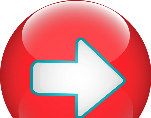 红色商务圆形右箭头按钮