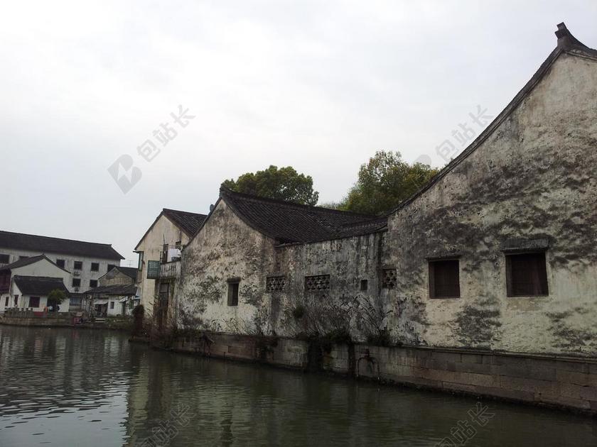 旅游古典的水乡建筑背景图片