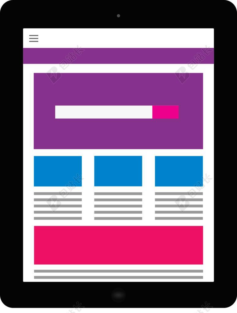 彩色图标抽象抽象网页界面背景图片