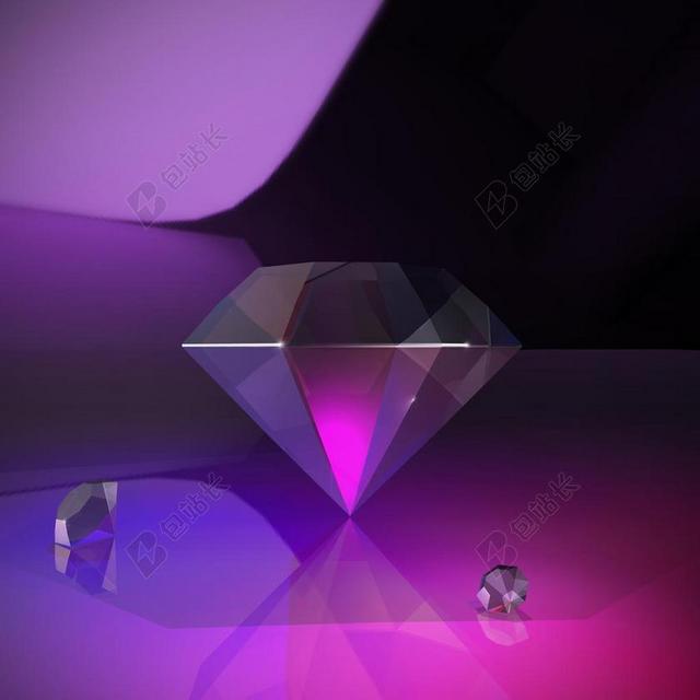 摄影清新紫色钻石背景图片