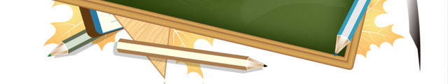 卡通学生文具开学季素材